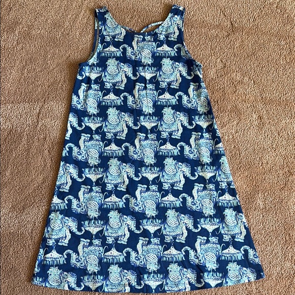 Lilly Pulitzer Dresses & Skirts - Lilly Pulitzer Blue Elephant Print Dress